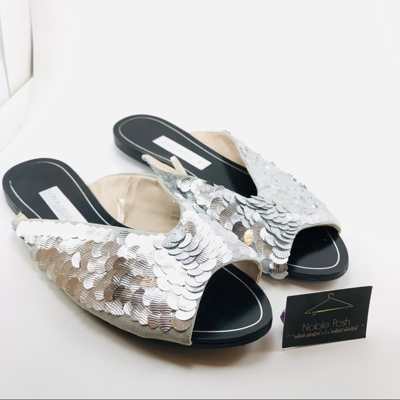 Zara Basics silver Sequence slip on miles